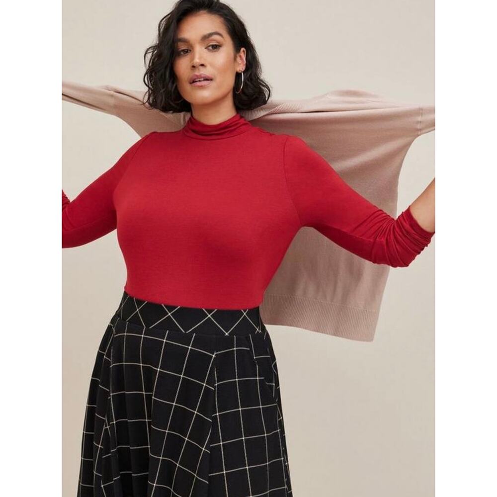 Torrid Jersey Turtleneck Top 3X